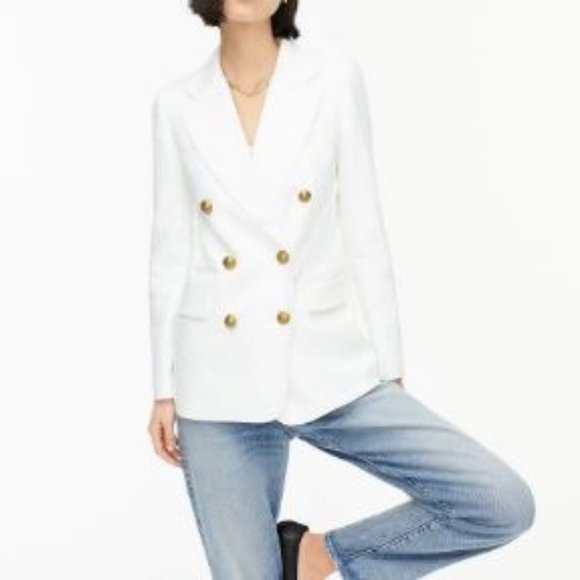 J. Crew Jackets & Blazers - NWT J. Crew Bristol blazer, stretch white linen, 2